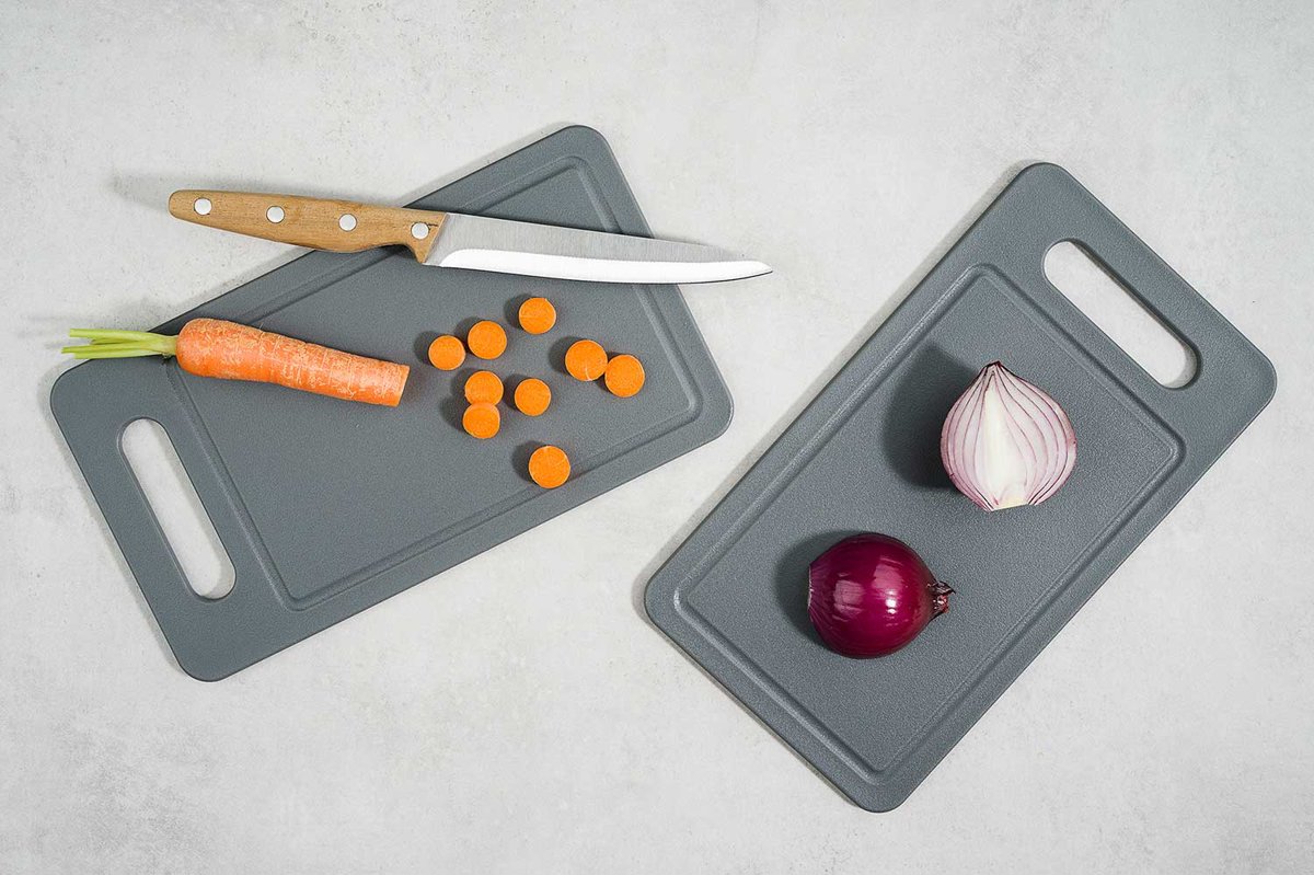 Butterbrotbrett Fresco grau 2 St.